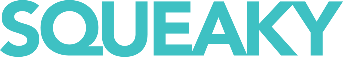 Squeaky logo