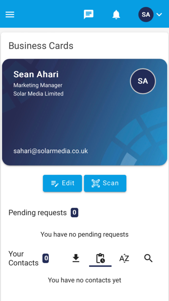 App Business Card